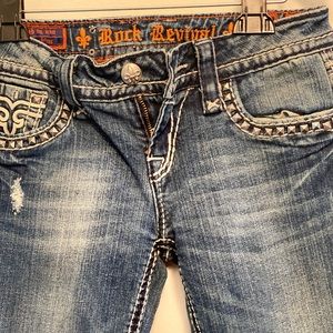 Authentic Rock Revival Blue Jeans👖